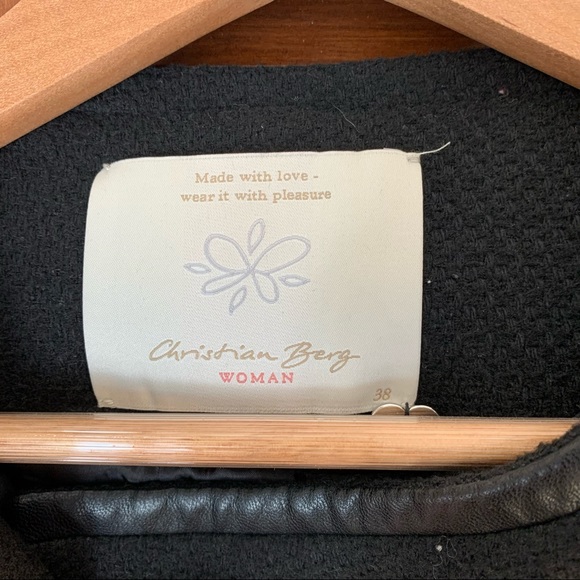 CHRISTIAN BERG Biker Jacket Blazer size 8 - Picture 6 of 12